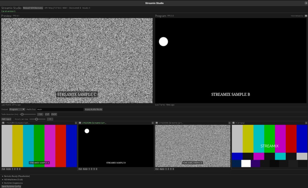 STREAMIX Studio screenshot